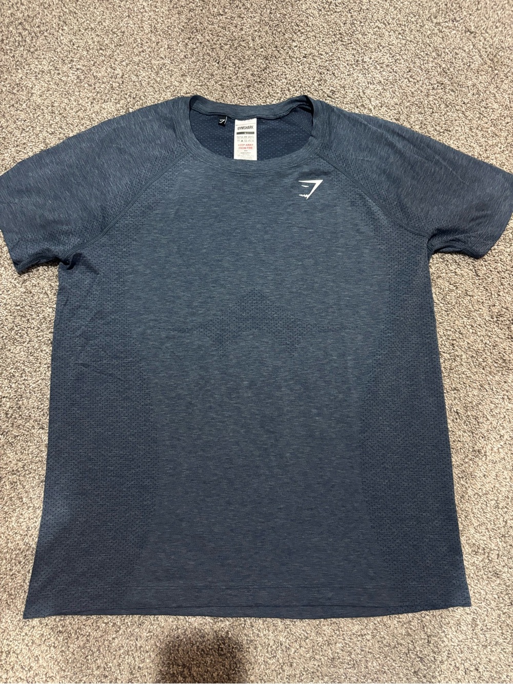 Gymshark Men’s Dark Blue Heather Athletic Tee